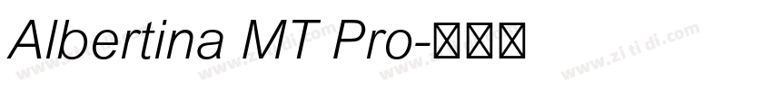 Albertina MT Pro字体转换